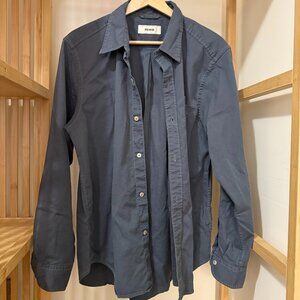DRAPED TWILL ONE POCKET SHIRT in NORTH PACIFIC